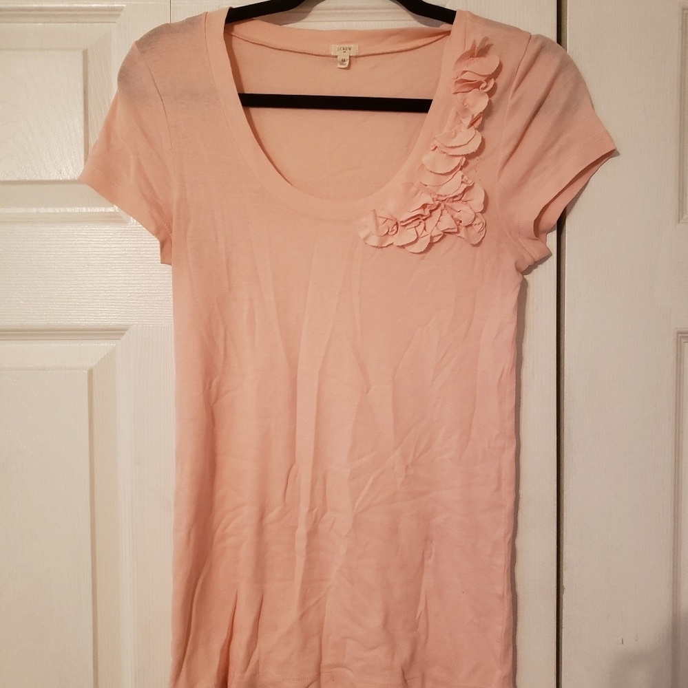 J crew ruffle tee